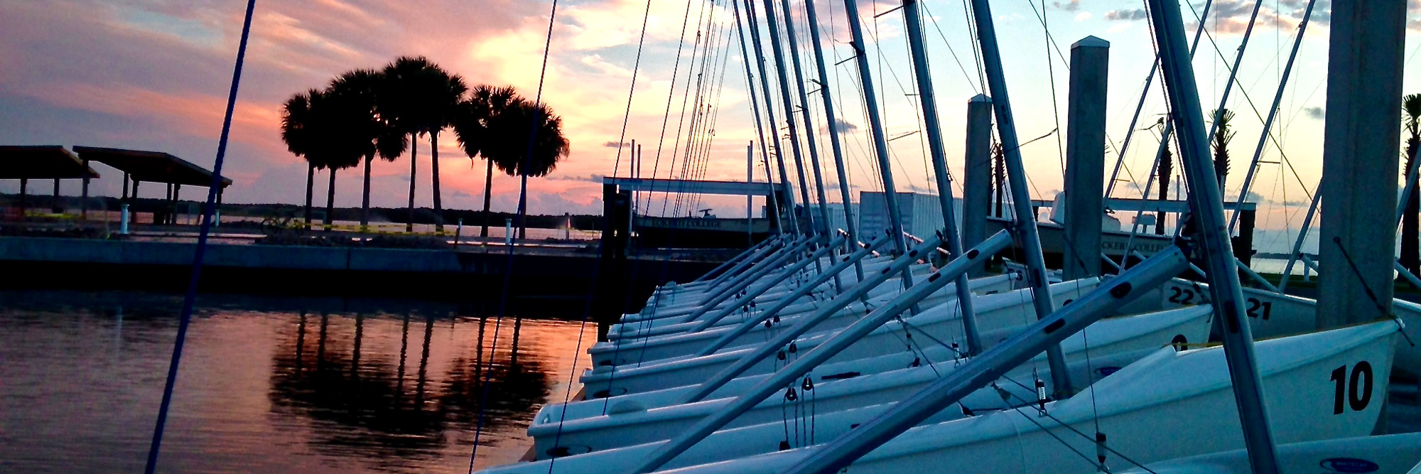 Doyle Sailing Center at sunset