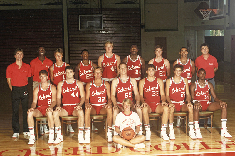 13 Eckerd College basketball players and coaches