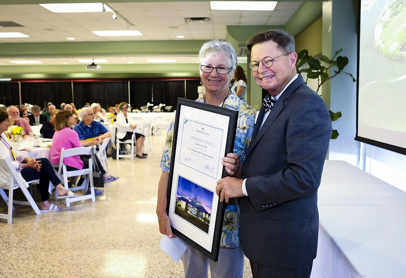 Jane with Eckerd President Emeritus Donald R. Eastman III