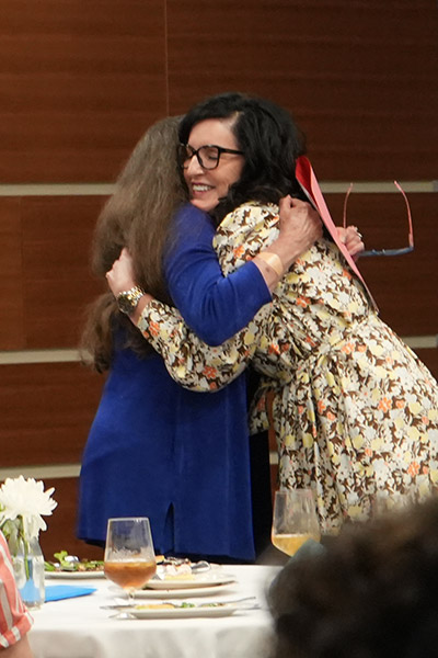 Women in an embrace