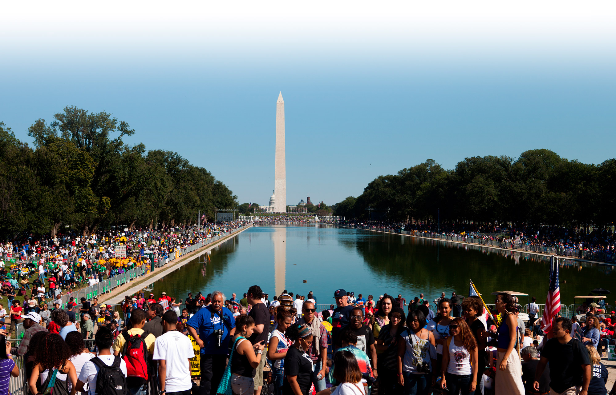 Crowds in Washington D.C. march for civil rights in America