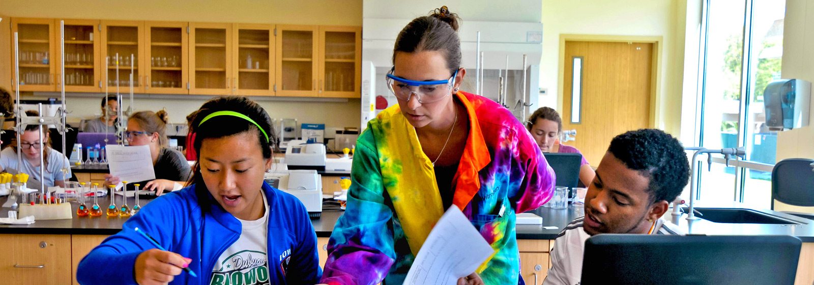 Chemistry majors with Dr. Bonner