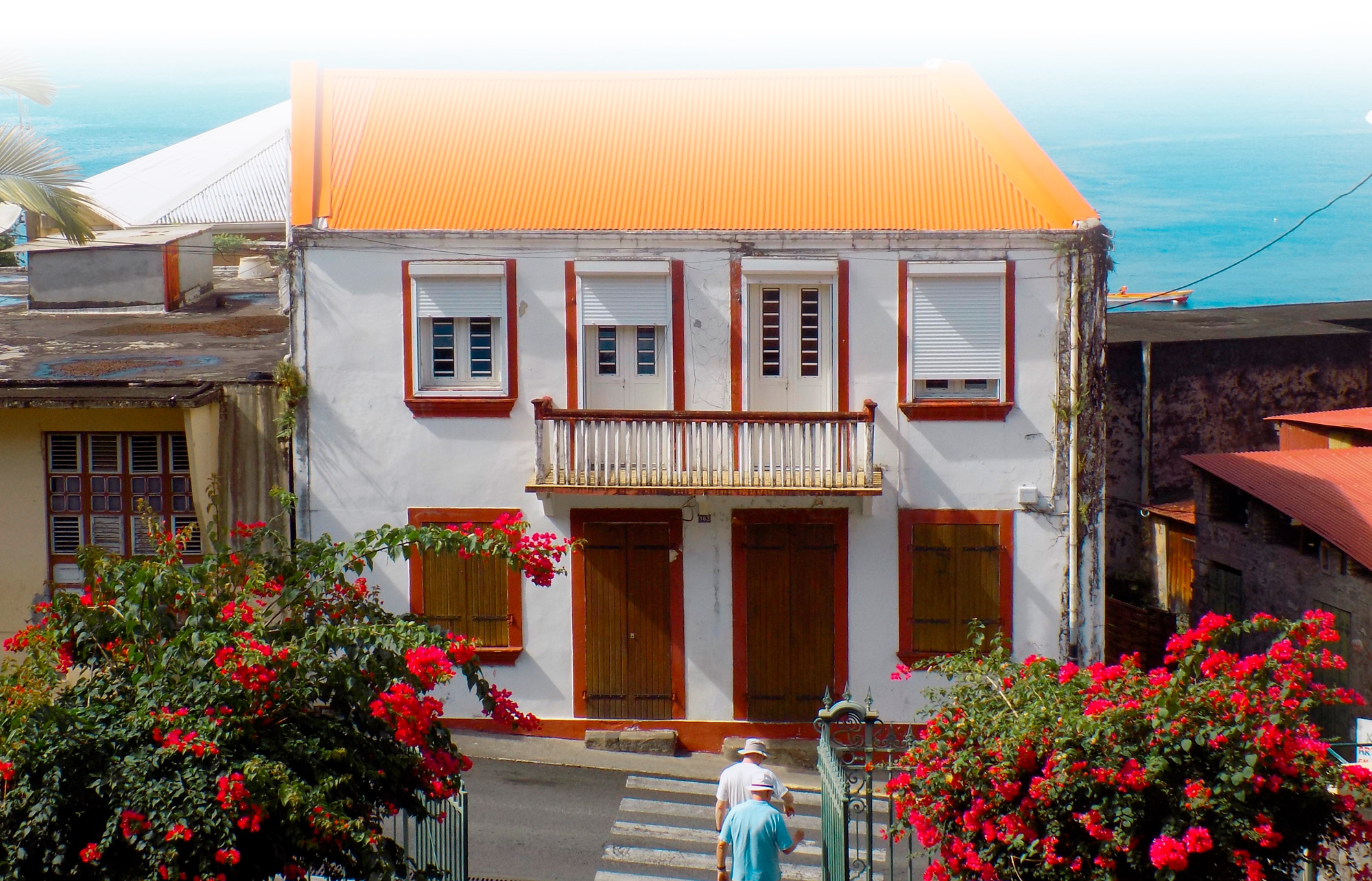 House on the water in Saint-Pierre, Martinique