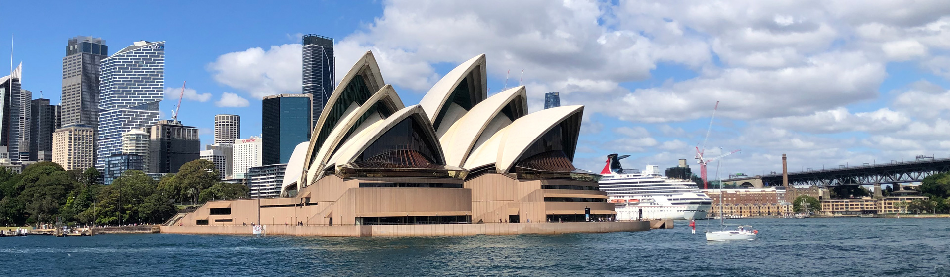 A view of Sydney Opera House from the water