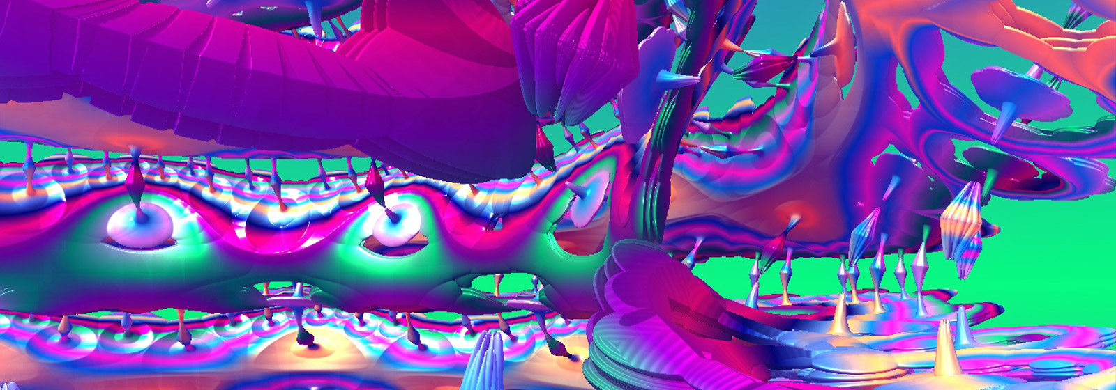 Fractal artwork generated by Eckerd College Computer Science students