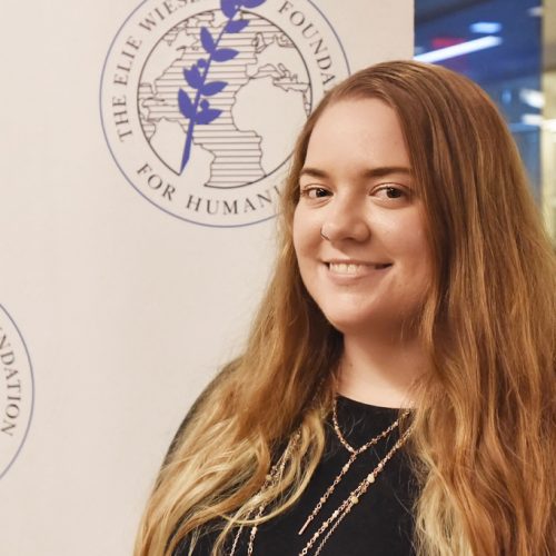 Sarah Hagerty '18 at the Elie Wiesel Foundation for Humanity
