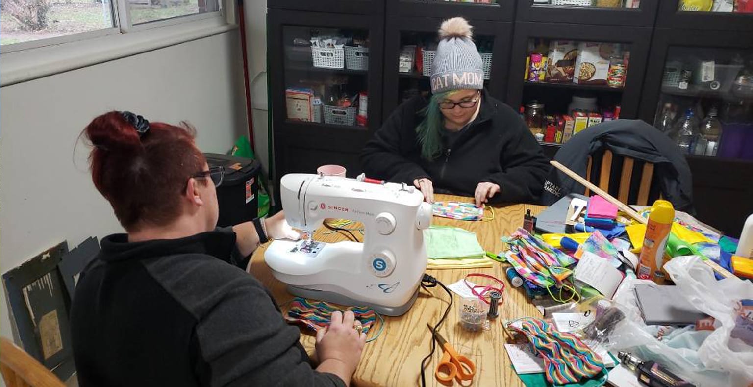 Crafting masks at home