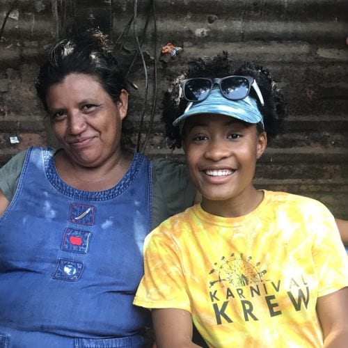 Isha Joseph with host family in Nicaragua