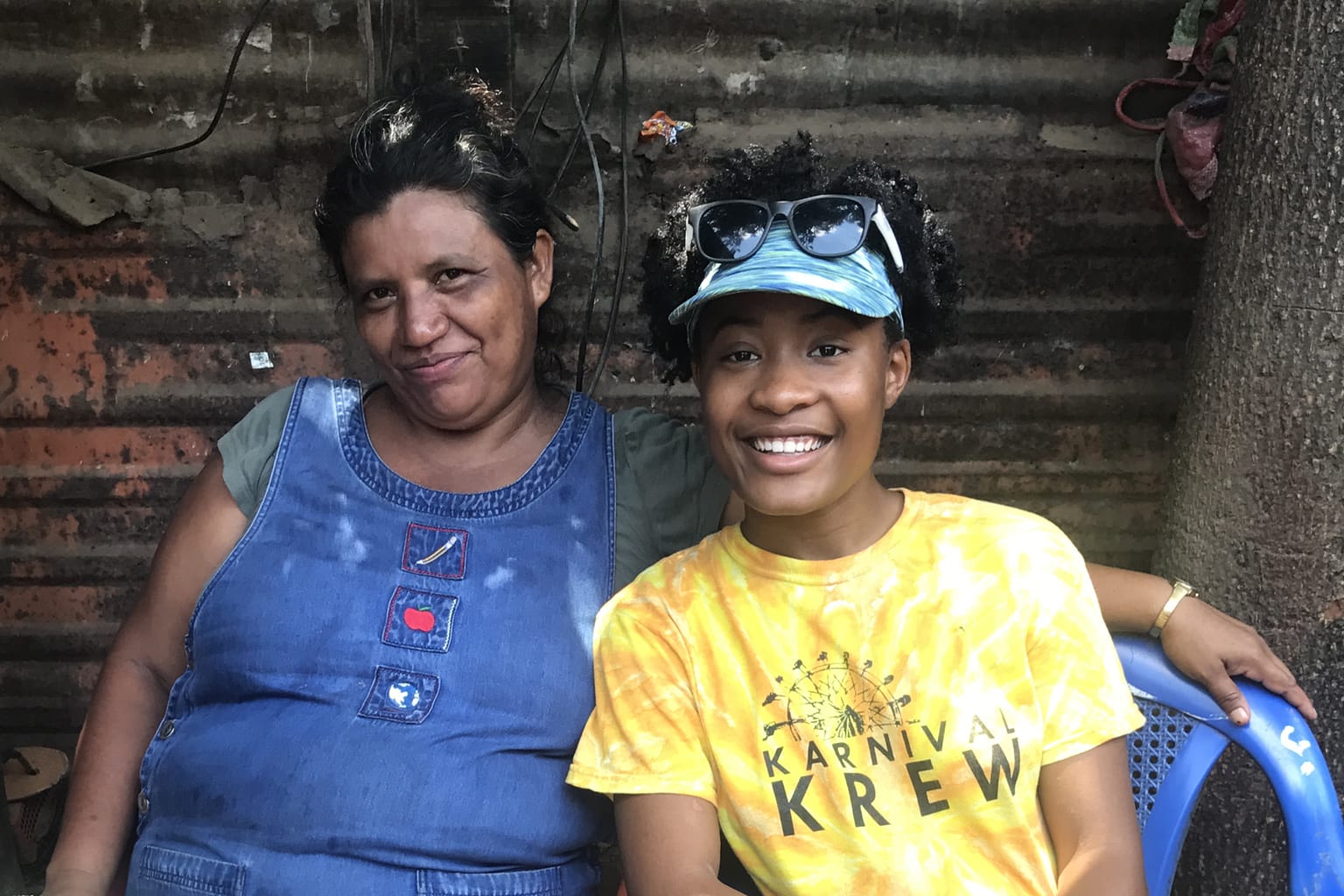 Isha Joseph with host family in Nicaragua