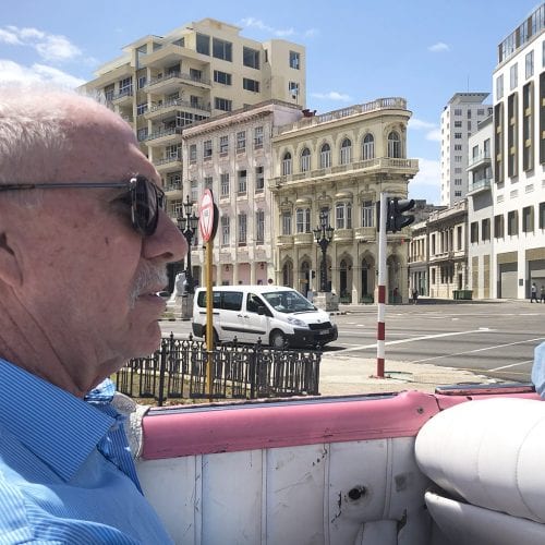 Dr. Brooks travels through Havana on a research trip