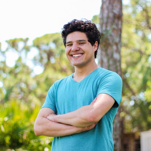 Eckerd student standing outdors