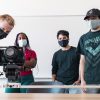 Students experiment with camera equipment