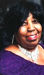 Mary wearing necklace