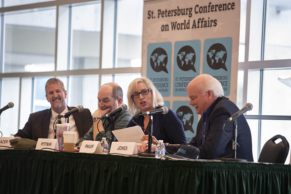 Panelists at a conference