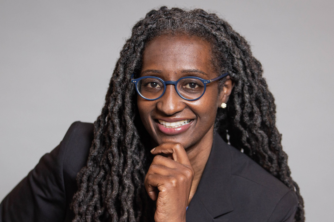 LaRuby May smiling at camera