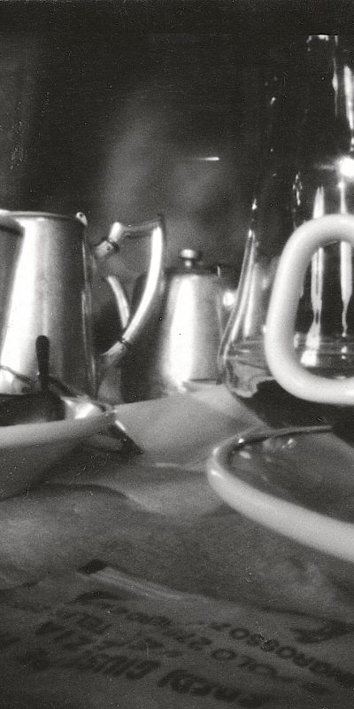Pinhole photo of coffee mugs