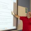 Matthew Burner teaches a class.