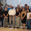 Students, City Hall staffers, St. Petersburg Police Chief, Mayor Welch and Ann Sherman photo on the city hall steps.