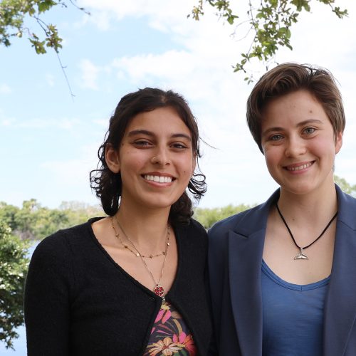 Keriana Cooduvalli and Lucinda Lindstrom, 2026 Hollings Scholars