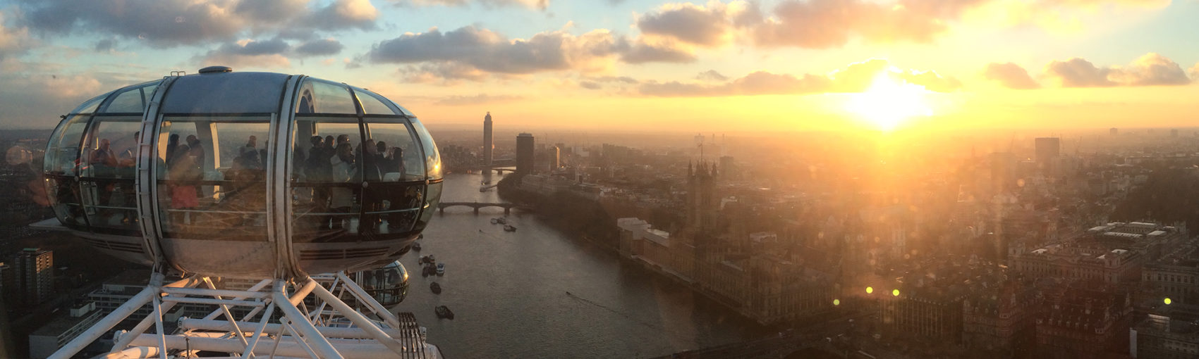 London Eye at Sunset