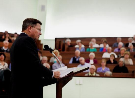 Dr. Eastman gives his remarks