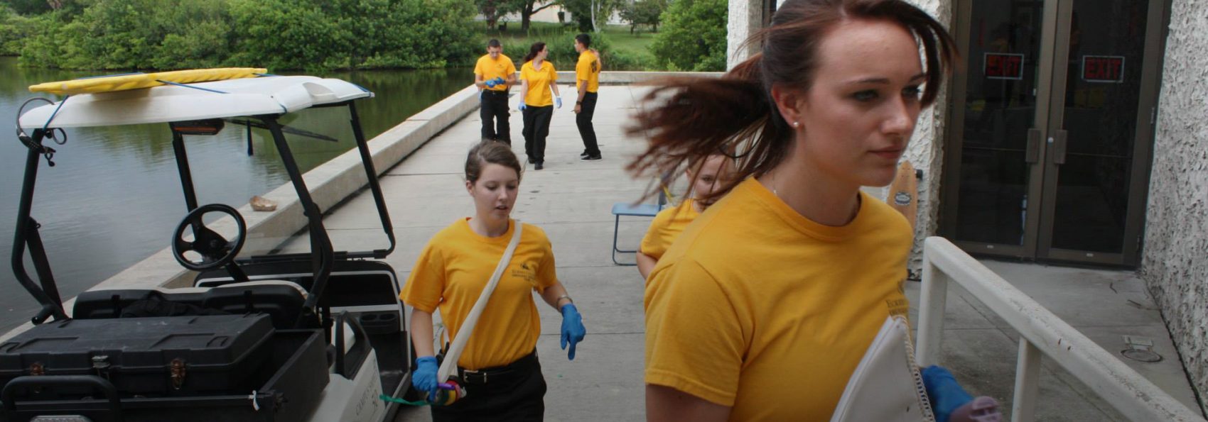 Members of EC-ERT completing a training exercise