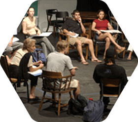 Students in Studio Theater