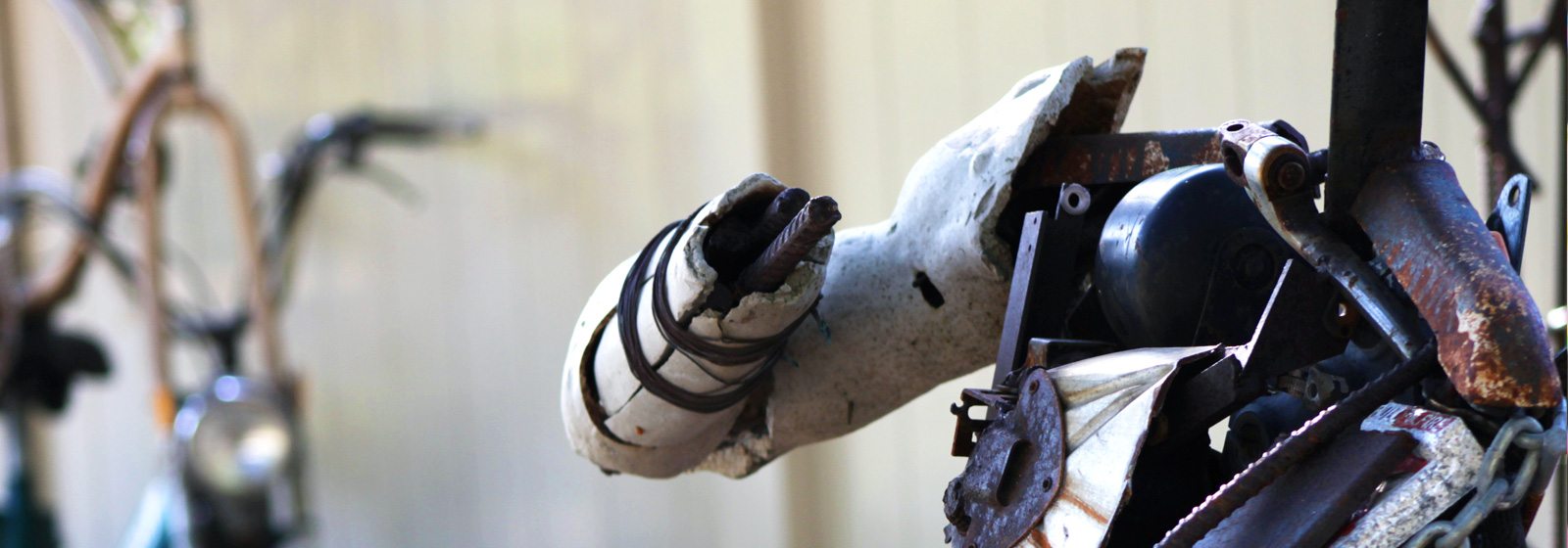 Metal sculpture by Austin Sapien '12