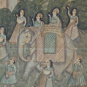 Indian fabric painting (detail, 20th c)