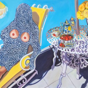 Aimee Jones, Vacation Mode, oil on canvas