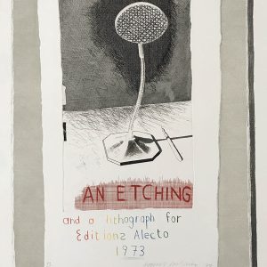 David Hockney. 'An Etching and a Lithograph for Editions Alecto', 1973 David Hockney. 'An Etching and a Lithograph for Editions Alecto', 1973