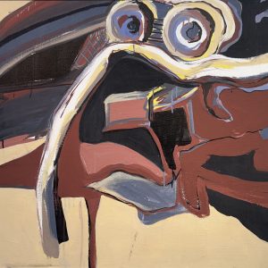 Jere Lykins '68. 'Abstract in Grey and Brown', acrylic on canvas Jere Lykins '68. 'Abstract in Grey and Brown', acrylic on canvas