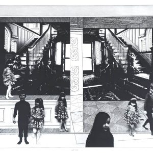 Peter Milton. 'Card House', etching, engraving, and direct photographic transfer, 1975 Peter Milton. 'Card House', etching, engraving, and direct photographic transfer, 1975
