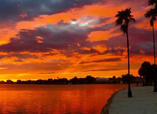 Sunset over South Beach