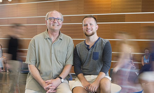 Greg Johnson '15 and Dr. William Felice