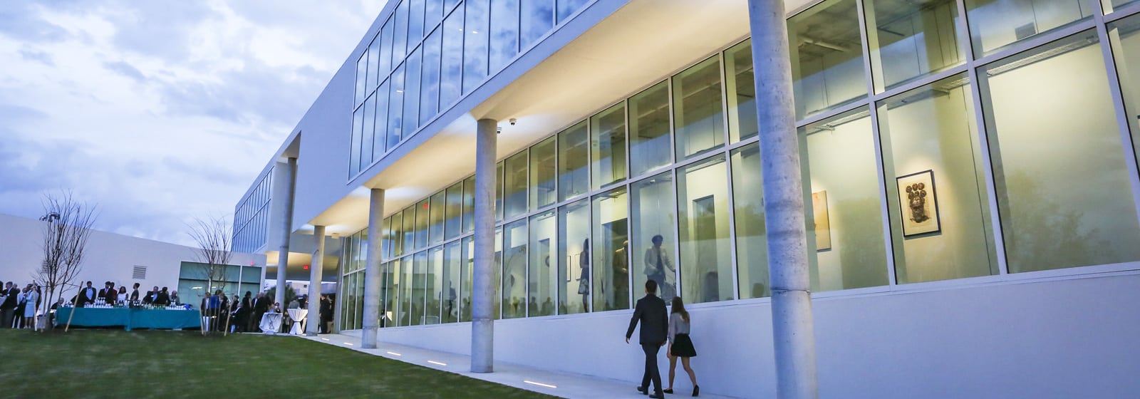Celebration at the opening of the Nielsen Center for Visual Arts