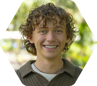 Student standing outdoors